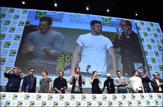 Avengers Age of Ultron cast greet the fans